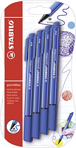Filzschreiber - STABILO pointMax - 4er Pack - ultramarinblau von STABILO