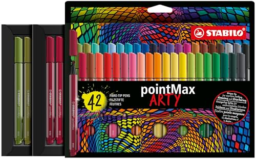 STABILO - Filzschreiber - pointMax - ARTY - 42er Pack - mit 42 verschiedenen Farben von STABILO