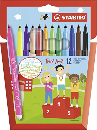 STABILO - Filzstift - Trio A-Z - 12er Pack - mit 12 verschiedenen Farben STABILO - Filzstift - Trio A-Z - 12er Pack - mit 12 verschiedenen Farben von STABILO