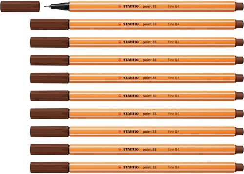 STABILO - Fineliner - point 88-10er Pack - braun STABILO - Fineliner - point 88-10er Pack - braun von STABILO