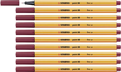 Fineliner - STABILO point 88 - 10er Pack - purpur von STABILO