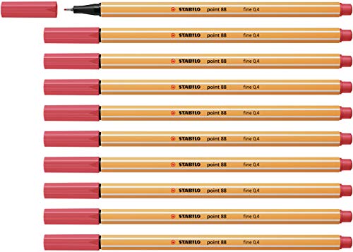 Fineliner - STABILO point 88 - 10er Pack - rostrot von STABILO