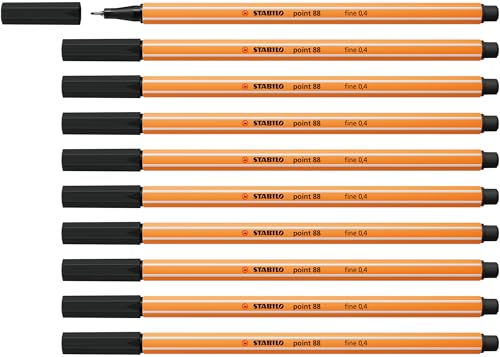 STABILO - Fineliner - point 88-10er Pack - schwarz STABILO - Fineliner - point 88-10er Pack - schwarz von STABILO