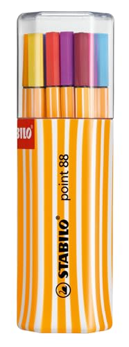 STABILO - Fineliner - point 88-20er Twin-Pack - mit 20 verschiedenen Farben von STABILO