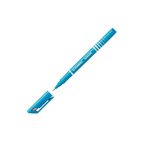 Fineliner mit gefederter Spitze - STABILO SENSOR F - fein - Einzelstift - türkis von STABILO