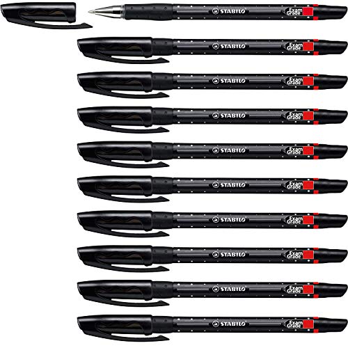 Kugelschreiber - STABILO Exam Grade - 10er Pack - schwarz von STABILO