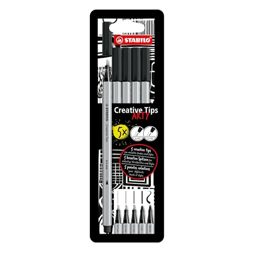 STABILO - Multi-Liner-Set - Creative Tips - ARTY - 5er Pack - schwarz STABILO - Multi-Liner-Set - Creative Tips - ARTY - 5er Pack - schwarz von STABILO