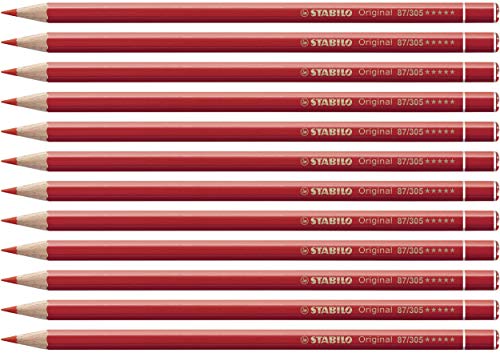 Premium-Buntstift - STABILO Original - 12er Pack - zinnoberrot von STABILO