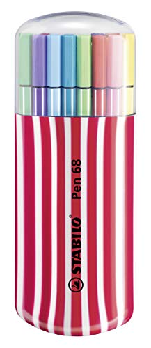 Premium-Filzstift - STABILO Pen 68 - 20er Zebrui in beere - mit 20 verschiedenen Farben von STABILO