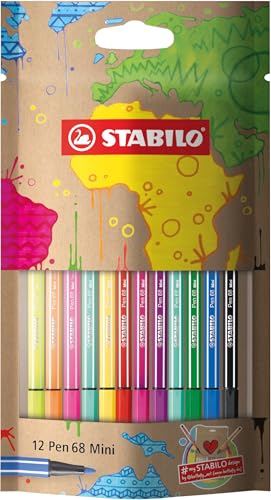 STABILO - Premium-Filzstift - Pen 68 Mini - #mySTABILOdesign - 12er Pack - mit 12 verschiedenen Farben STABILO - Premium-Filzstift - Pen 68 Mini - #mySTABILOdesign - 12er Pack - mit 12 verschiedenen Farben von STABILO