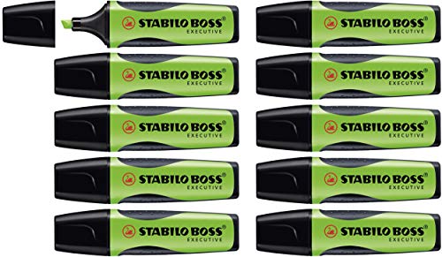 STABILO - Premium-Textmarker - BOSS EXECUTIVE - 10er Pack - grün von STABILO