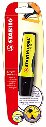 Premium-Textmarker - STABILO BOSS EXECUTIVE - Einzelstift - gelb von STABILO