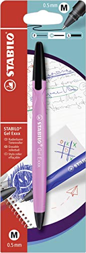 Radierbarer Gel-Roller - STABILO Gel Exxx - 1er Pack - pink von STABILO