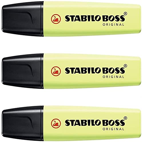 STABILO BOSS ORIGINAL Textmarker Pastell Lime 3er Set STABILO BOSS ORIGINAL Textmarker Pastell Lime 3er Set von STABILO