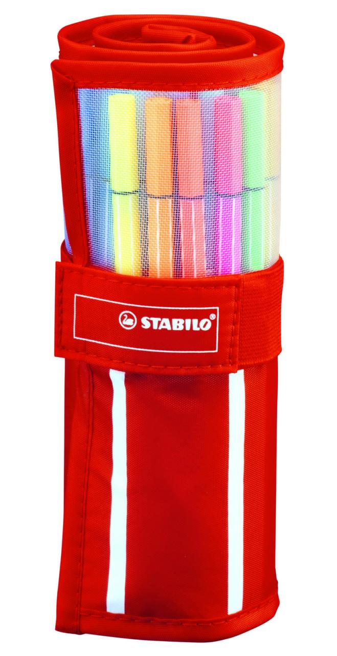 STABILO Filzstifte STABILO Pen 68 30er Rollerset 1.0 mm Mehrfarbig von STABILO