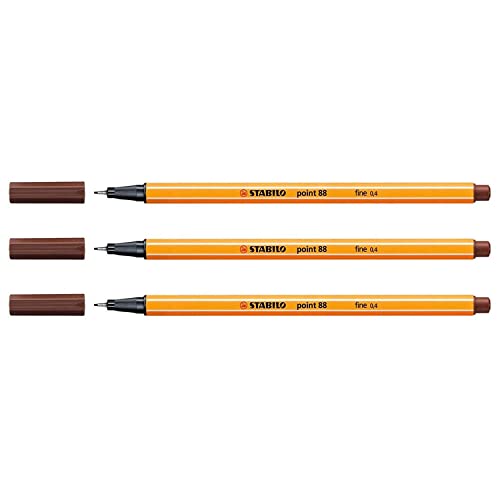 Feinschreiber STABILO point 88®, braun, Strichstärke 0,4mm Feinschreiber STABILO point 88®, braun, Strichstärke 0,4mm von STABILO