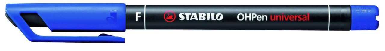 STABILO Folienstifte STABILO OHPen F Wf bl 10S 0.7 mm Blau von STABILO