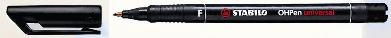 STABILO Folienstifte STABILO OHPen F Wf sz 10S 0.7 mm Schwarz von STABILO