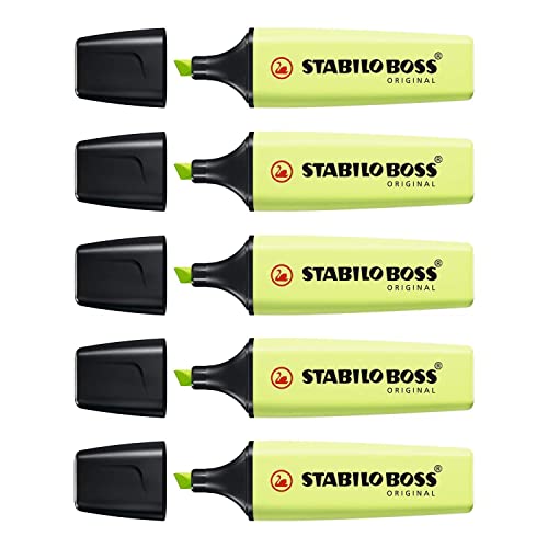 STABILO Original BOSS Textmarker Pastel Limone, 5 Stück STABILO Original BOSS Textmarker Pastel Limone, 5 Stück von STABILO