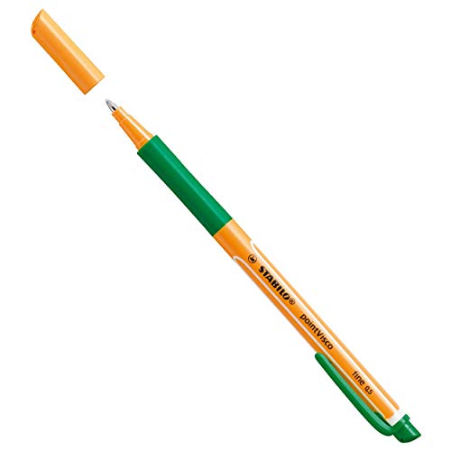 STABILO PointVisco-Rollschreiber, 0,5 mm, Grün, 3 Stück von STABILO