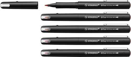 STABILO - Premium-Filzschreiber - dr!ver - 5er Pack - rot STABILO - Premium-Filzschreiber - dr!ver - 5er Pack - rot von STABILO