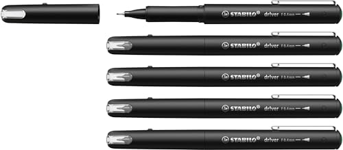 STABILO - Premium-Fineliner - dr!ver - 5er Pack - grün von STABILO