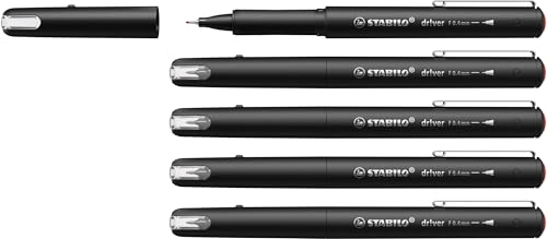 STABILO - Premium-Fineliner - dr!ver - 5er Pack - rot STABILO - Premium-Fineliner - dr!ver - 5er Pack - rot von STABILO