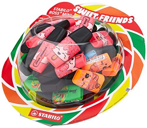 STABILO Textmarker BOSS MINI Sweet Friends, Bonbon Display von 50 von STABILO