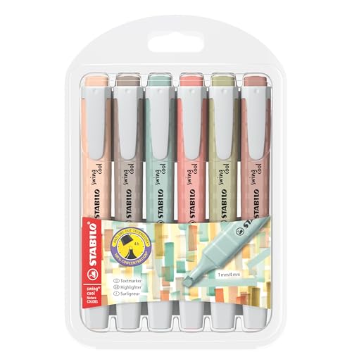 STABILO - Textmarker - swing cool NatureCOLORS - 6er Pack - 6 Farben STABILO - Textmarker - swing cool NatureCOLORS - 6er Pack - 6 Farben von STABILO