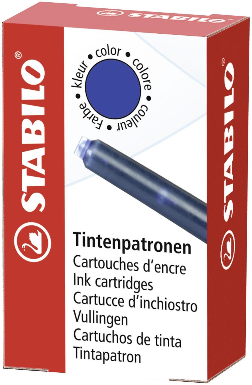STABILO Tintenpatronen für Füller STABILO Tintenpatronen, 6 St. königsblau von STABILO