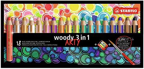 STABILO WOODY ARTY Bleistifte 18 Farben von STABILO