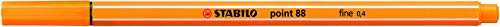 STABILO point 88, Fineliner 0,4 mm – Box von 10 Stifte - Orange von STABILO