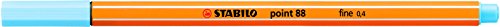 STABILO point 88, Fineliner 0,4 mm – Box von 10 Stifte - eisblau STABILO point 88, Fineliner 0,4 mm – Box von 10 Stifte - eisblau von STABILO