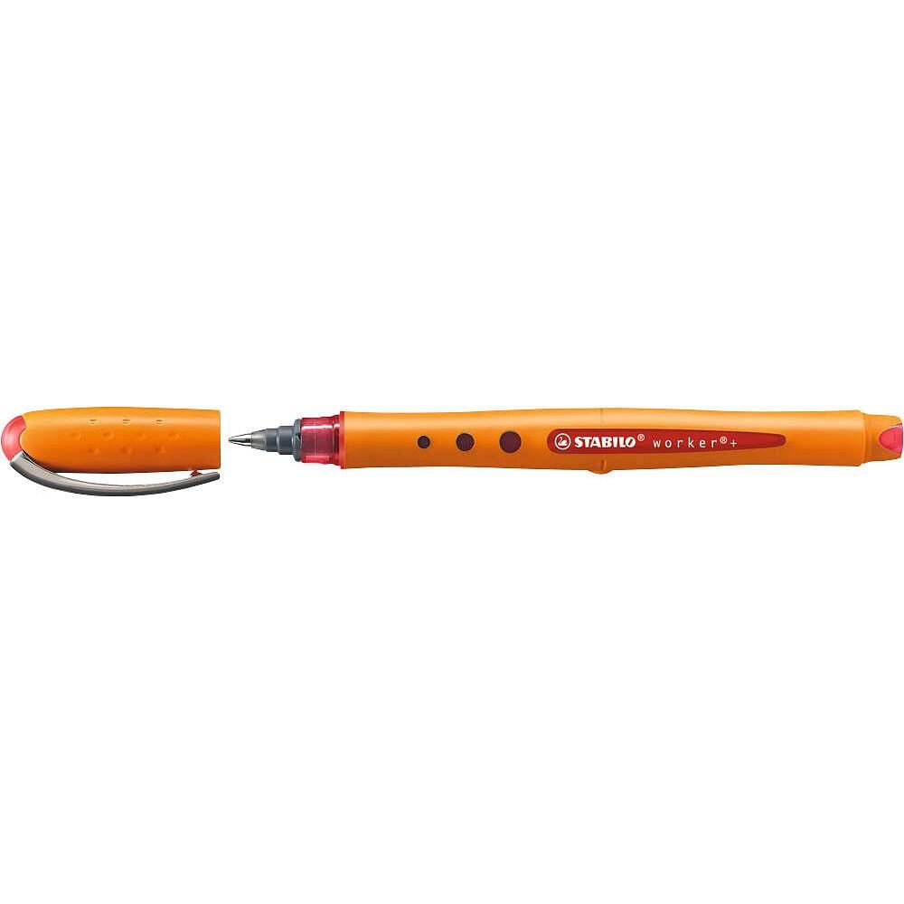 STABILO worker®+ Tintenroller orange 0,5 mm - rot von STABILO