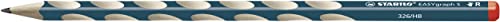 Schmaler Dreikant-Bleistift für Rechtshänder - STABILO EASYgraph S in petrol - Einzelstift - Härtegrad HB von STABILO