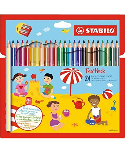 Stabilo 040024.02 Trio Maxi Buntstift 24 Stück von STABILO