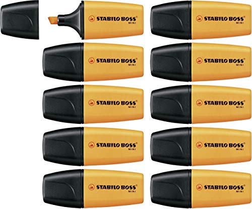 Textmarker - STABILO BOSS MINI - 10er Pack - orange von STABILO