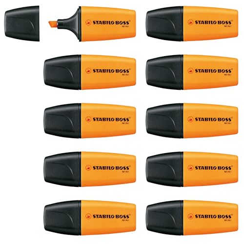 Textmarker - STABILO BOSS MINI - 10er Pack - orange von STABILO