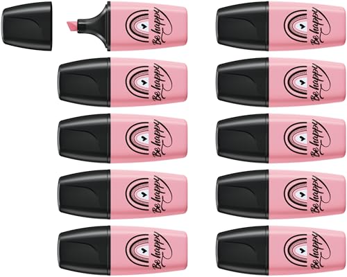 STABILO - Textmarker - BOSS MINI Pastellove 2.0-10er Pack - rosiges Rouge von STABILO