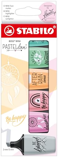 STABILO - Textmarker - BOSS MINI Pastellove 2.0-6er Pack - mit 6 verschiedenen Farben STABILO - Textmarker - BOSS MINI Pastellove 2.0-6er Pack - mit 6 verschiedenen Farben von STABILO