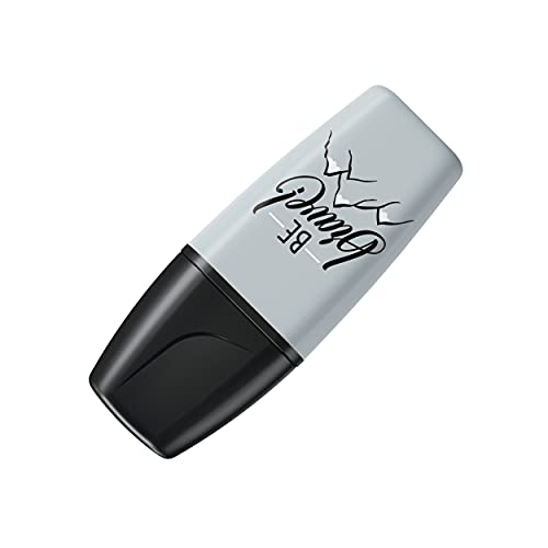 STABILO BOSS MINI Pastellove 2.0 - Einzelstift - Seidengrau: Textmarker mit Keilspitze, Anti-Dry-Out-Technologie, 2 + 5 mm, 6 Pastellfarben von STABILO