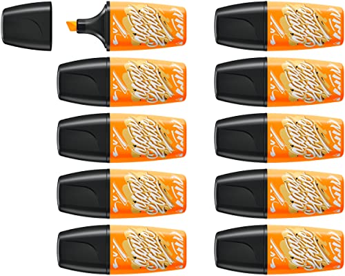 Textmarker - STABILO BOSS MINI by Snooze One - 10er Pack - orange von STABILO