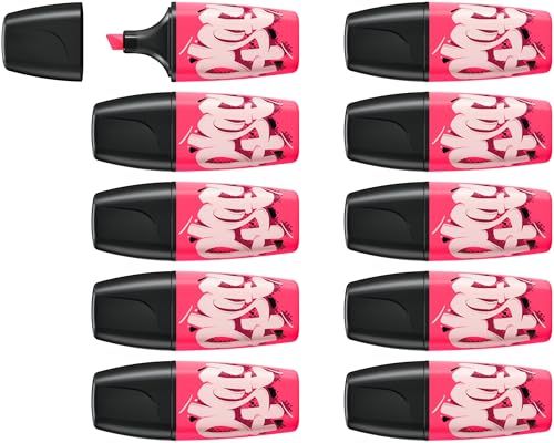 STABILO - Textmarker - BOSS MINI by Snooze One - 10er Pack - pink von STABILO