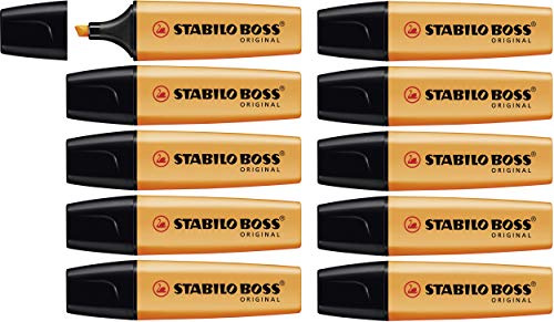 Textmarker - STABILO BOSS ORIGINAL - 10er Pack - orange von STABILO