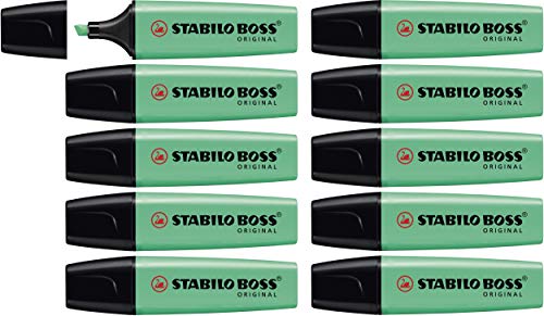 Textmarker - STABILO BOSS ORIGINAL - 10er Pack - türkis von STABILO