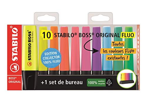 Textmarker – STABILO BOSS ORIGINAL - 10er Tischset von STABILO