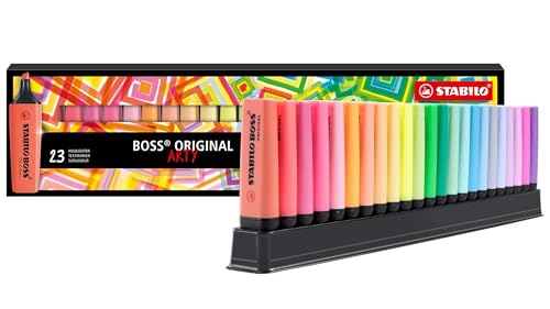 STABILO - Textmarker - BOSS ORIGINAL - ARTY - 23er Tischset - mit 9 Leuchtfarben & 14 Pastellfarben STABILO - Textmarker - BOSS ORIGINAL - ARTY - 23er Tischset - mit 9 Leuchtfarben & 14 Pastellfarben von STABILO