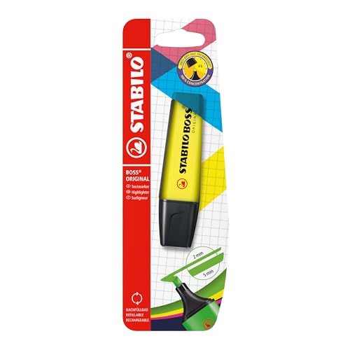 Textmarker - STABILO BOSS ORIGINAL - Einzelstift - gelb von STABILO