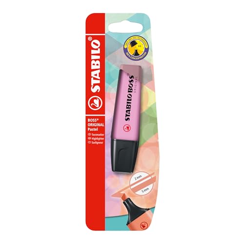 Textmarker - STABILO BOSS ORIGINAL Pastel - Einzelstift - frische Fuchsie von STABILO