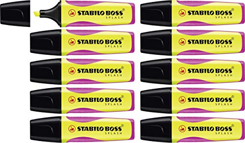 Textmarker - STABILO BOSS SPLASH - 10er Pack - gelb von STABILO
